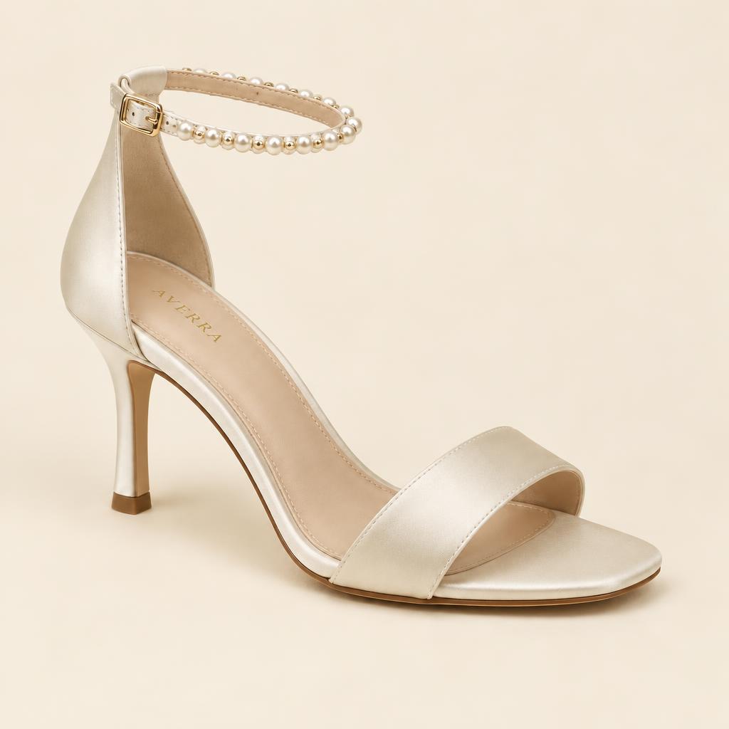 Aurora Bridal Sandal in Avorio