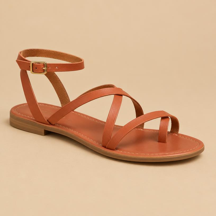Luna Sandal in Terracotta